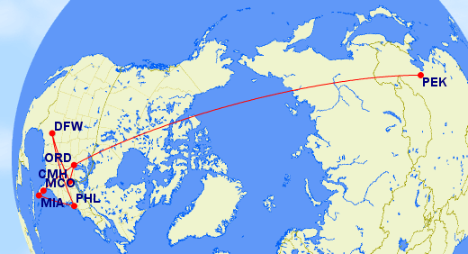 Map of Beijing Routing